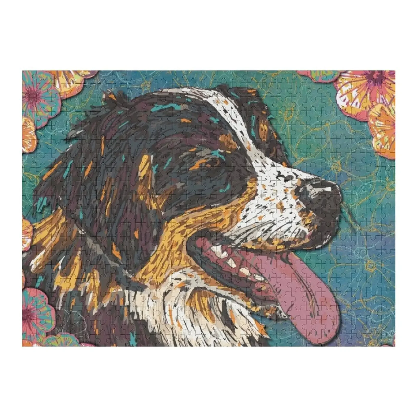 

Bernese Mountain Dog Jigsaw Puzzle Wooden Decor Paintings Custom Photo Puzzle
