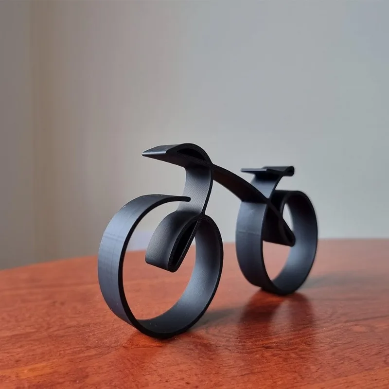 

Minimalistic Bicycle Sculpture Wire Framed Style， Metal Bicycle Ornaments, Indoor Tabletop Decorations, Wrought Iron Crafts