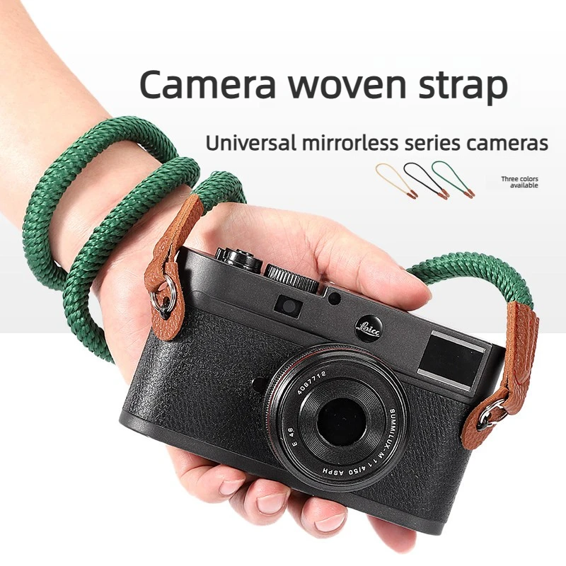 100cm Camera Strap Camera Neck Strap Vintage Shoulder Sling for SLR DSLR Digital Mirrorless Cameras Strap Nylon Leather Material