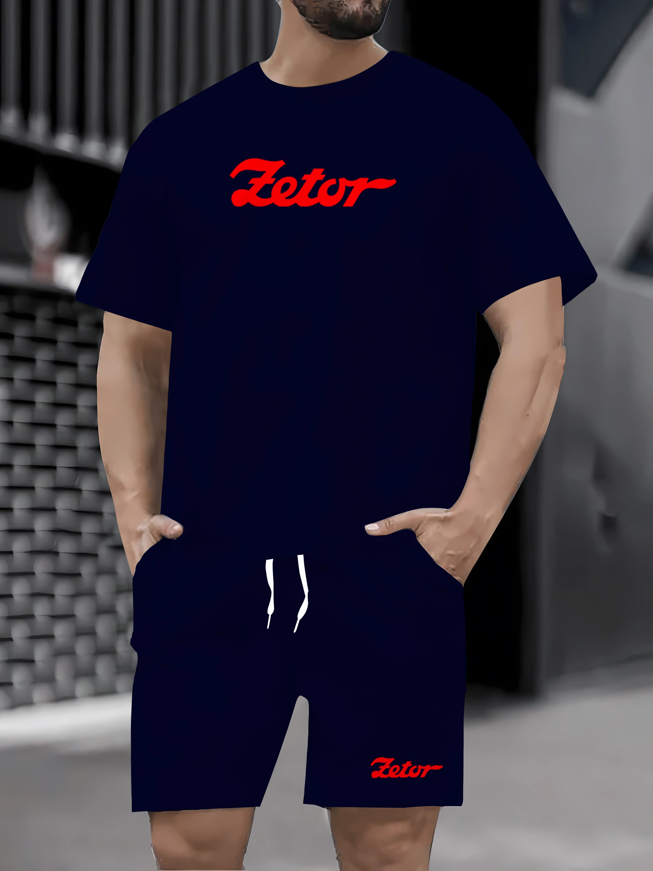 

Винтажная версия 2024, новая версия nova camisa de manga curta solta для дома S, повседневные эсportes de secagem (22) conjunto de correspondê