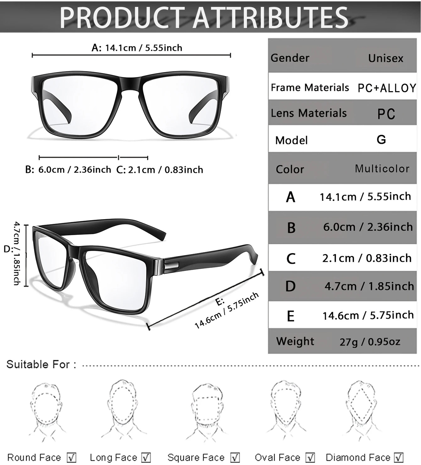 Photochrome Lesebrille für Männer und Frauen Surf Internet Rechteckige Brillen Weibliche Presbyopiebrille +150 +200 – Detail 2