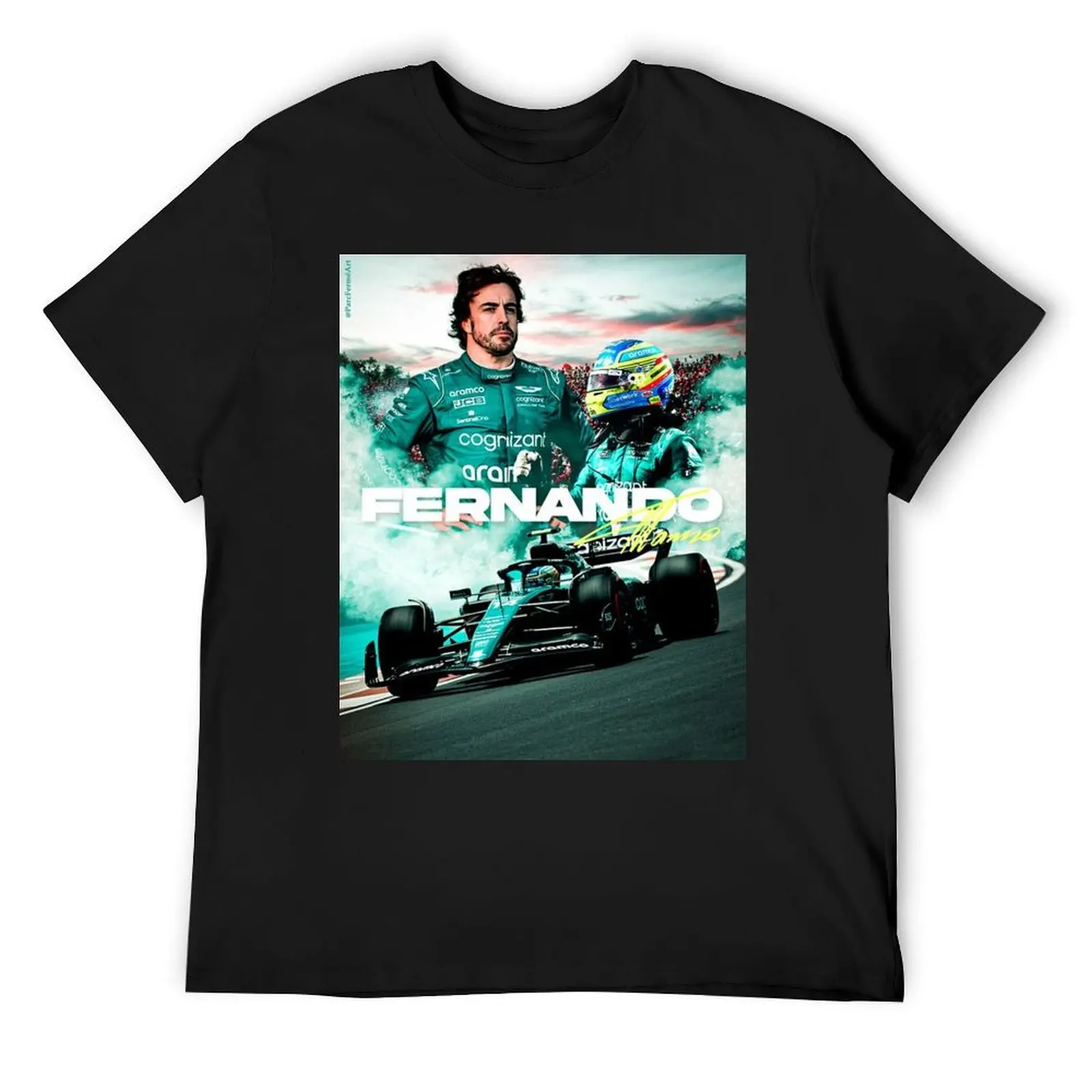 

fernando alonso poster T-Shirt graphic shirts kawaii clothes topping oversizeds mens t shirts casual stylish