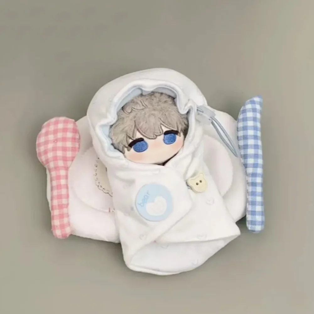 

Swaddling 10cm Cotton Doll Swaddling Clothes Sleeping Bag Little Blanket 10cm Doll Clothes Funny Lovely Doll Dress Up Set