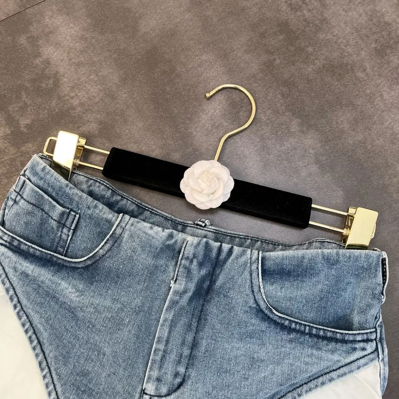Women's High-waisted Denim Irregular Shorts Skinny Elastic Hot Pants Super Shorts Jeans