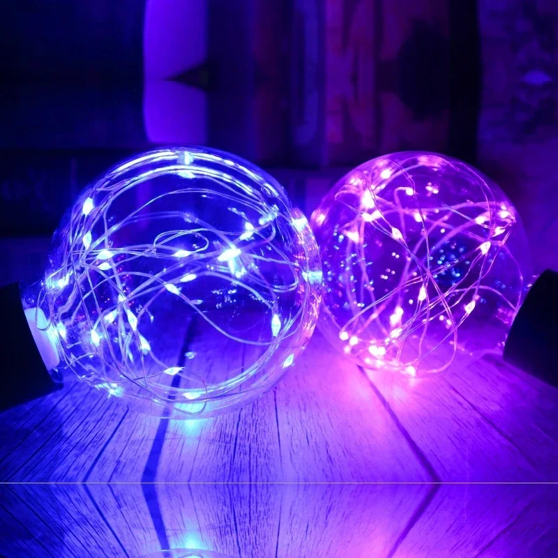 LED Edison String Light Bulb E27 110V 220V G95 Colorful RGB Lighting Copper Wire Bulb Home Decor Holiday Night Light Lamp