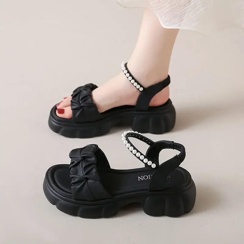 

Outdoor Round Toe Tip Sandals for Women The Best Designer Shoe 2025 Luxury Anti Slip Hot Footwear Summer Sale Korea Woman Shoes