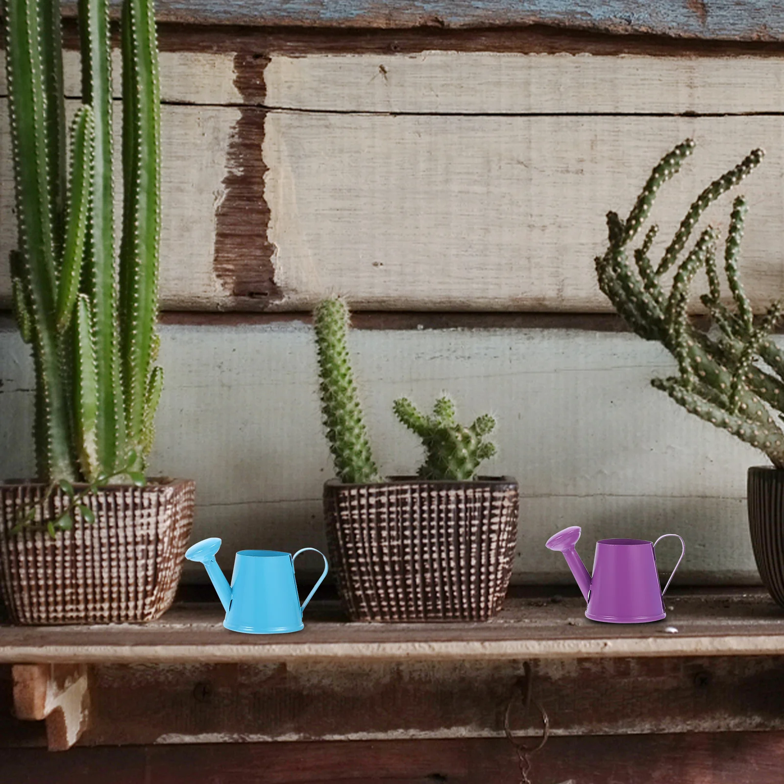 

4Pcs Miniature Watering Cans Metal Fairy Garden Decor Micro Landscape Accessories Small Ornaments Kids Pretend Play