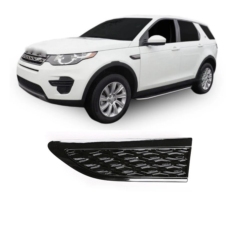 자동차 사이드 벤트 장식 트림 스티커, 사이드 에어 펜더 벤트 커버, 랜드로버 디스커버리 스포츠 L550 2015-2020