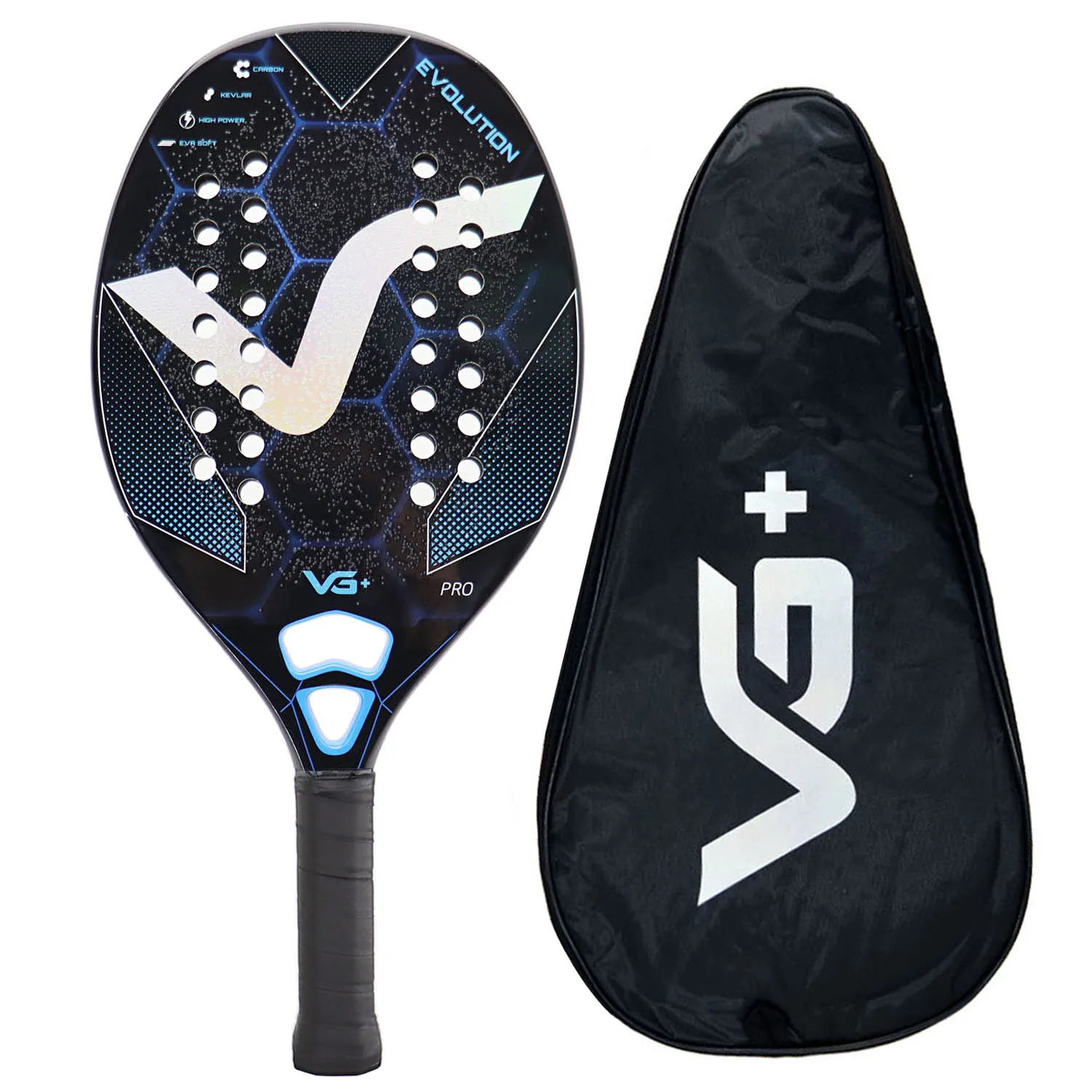 

Pro Racket Beach Tennis Full/12K/Kevlar Carbon EVA SOFT with Cover Bag Tenis Raquete Beach Tennis