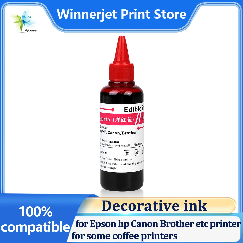 

Winnerjet 100ml ink Used for Epson,hp,Canon,Brother etc. edible ink printers