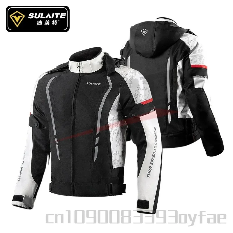 

Motorcycle Riding Clothes for Men Women Winter Warm Anti Fall Windproof Rainproof Racing Clothes with CE Protective Gear