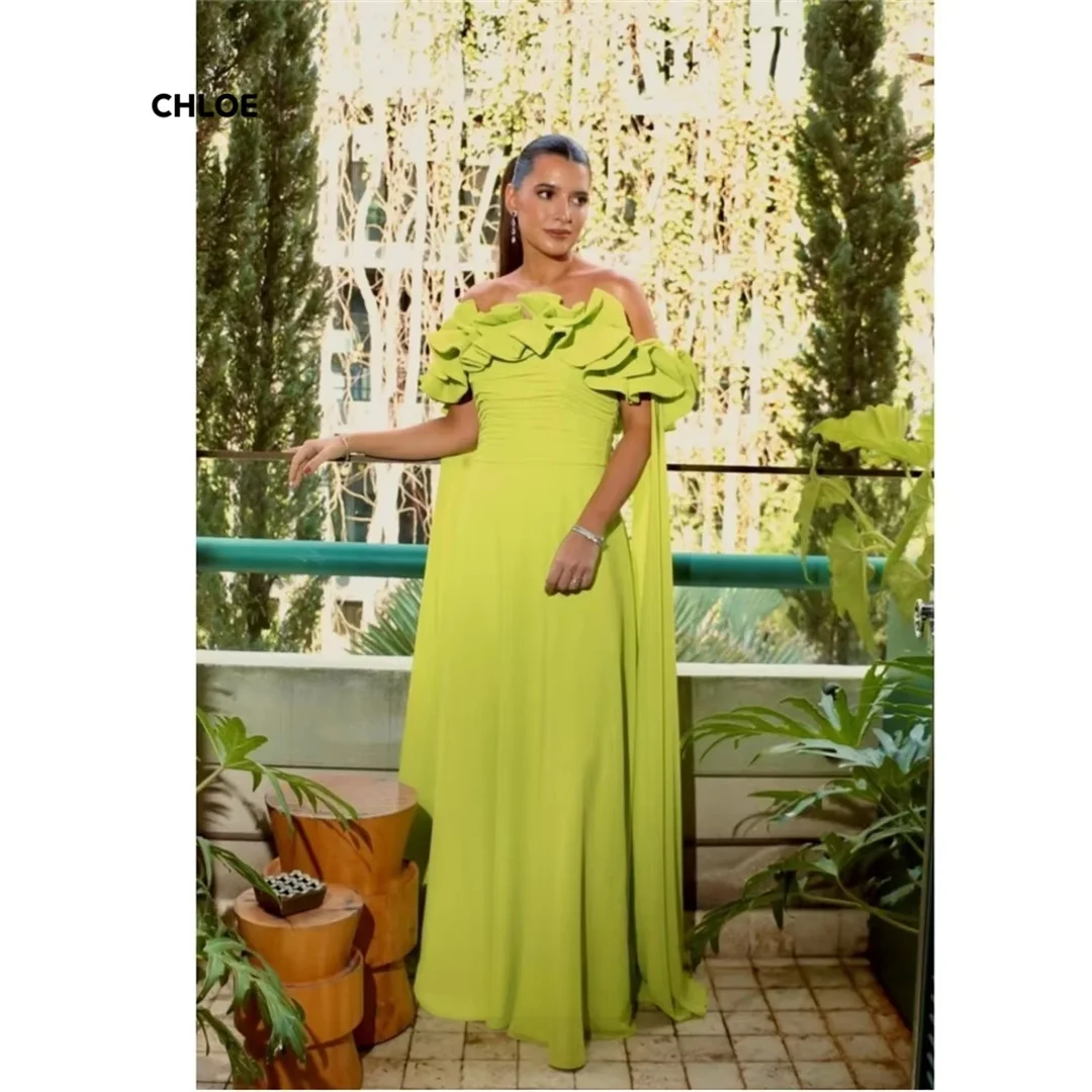 

Off-shoulder Women's Prom Dress 2025 Line A Very Luxurious Evening Dresses High Quality High Quality Custom Made Sleeveless Gown