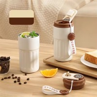 450ml Thermos Bottle Smart Display Led Temperature Coffee Mug 316 Stainless Steel Office Vacuum Cup Portable Thermal Mug