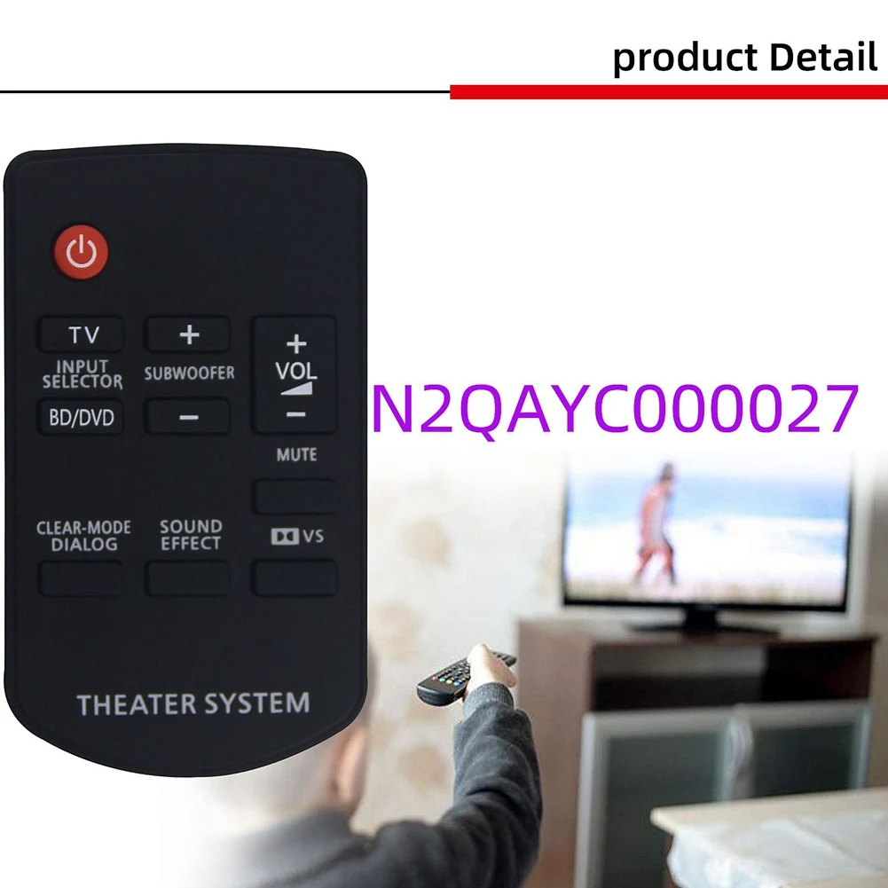 Remote Control Replacement N2QAYC000027 for Panasonic Theter System SC-HTB10 SC-HTB500 Remote Controller