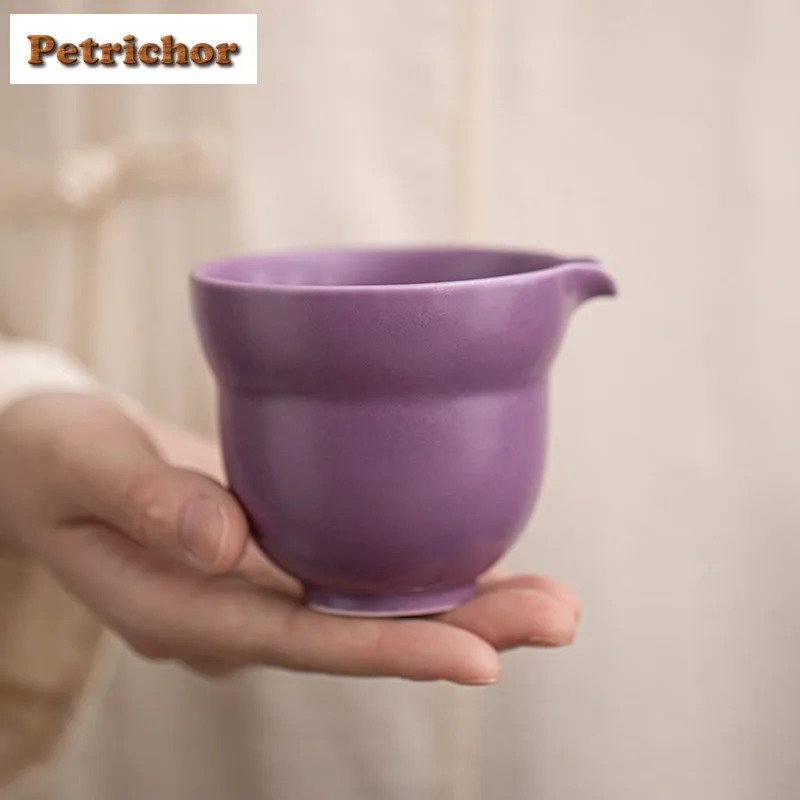 

200ml Taro Purple Fortune Tea Pitcher Divide Tea Cha Hai Dispenser Household Justice Cup Fair Mug Chinese Tea Set Accessories