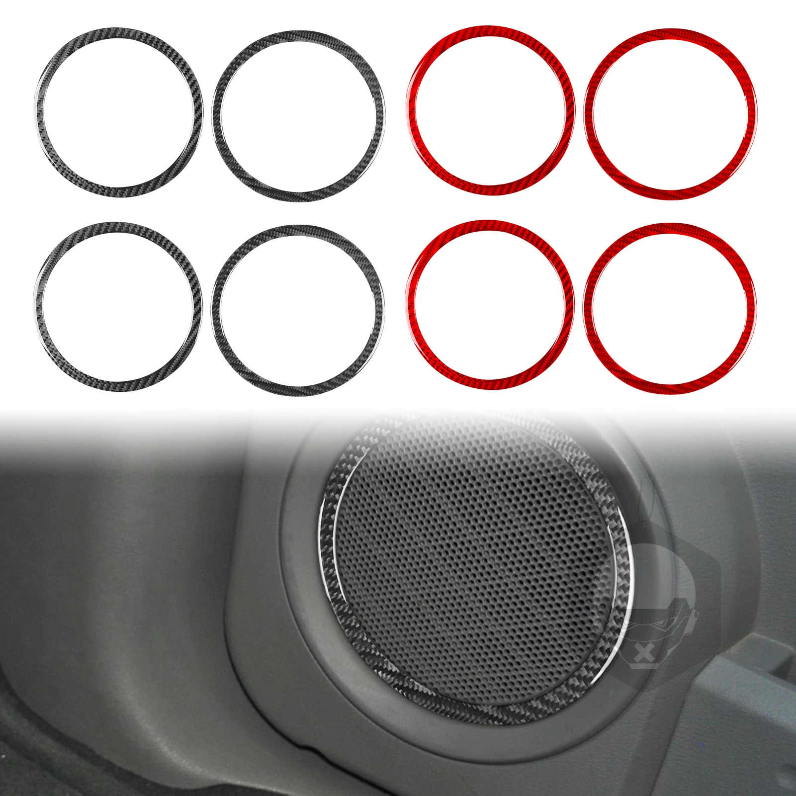 

Для Dodge Durango 2004 2005 2006 2007, аксессуары из углеродного волокна, салон автомобиля, дверной рожок, кольцо, наклейка