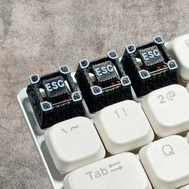 기계식 키보드를위한 G6DD 고유 ESC 키 캡 OEM 프로파일 샤인 스루베이스 백라이트 키 캡 1pc