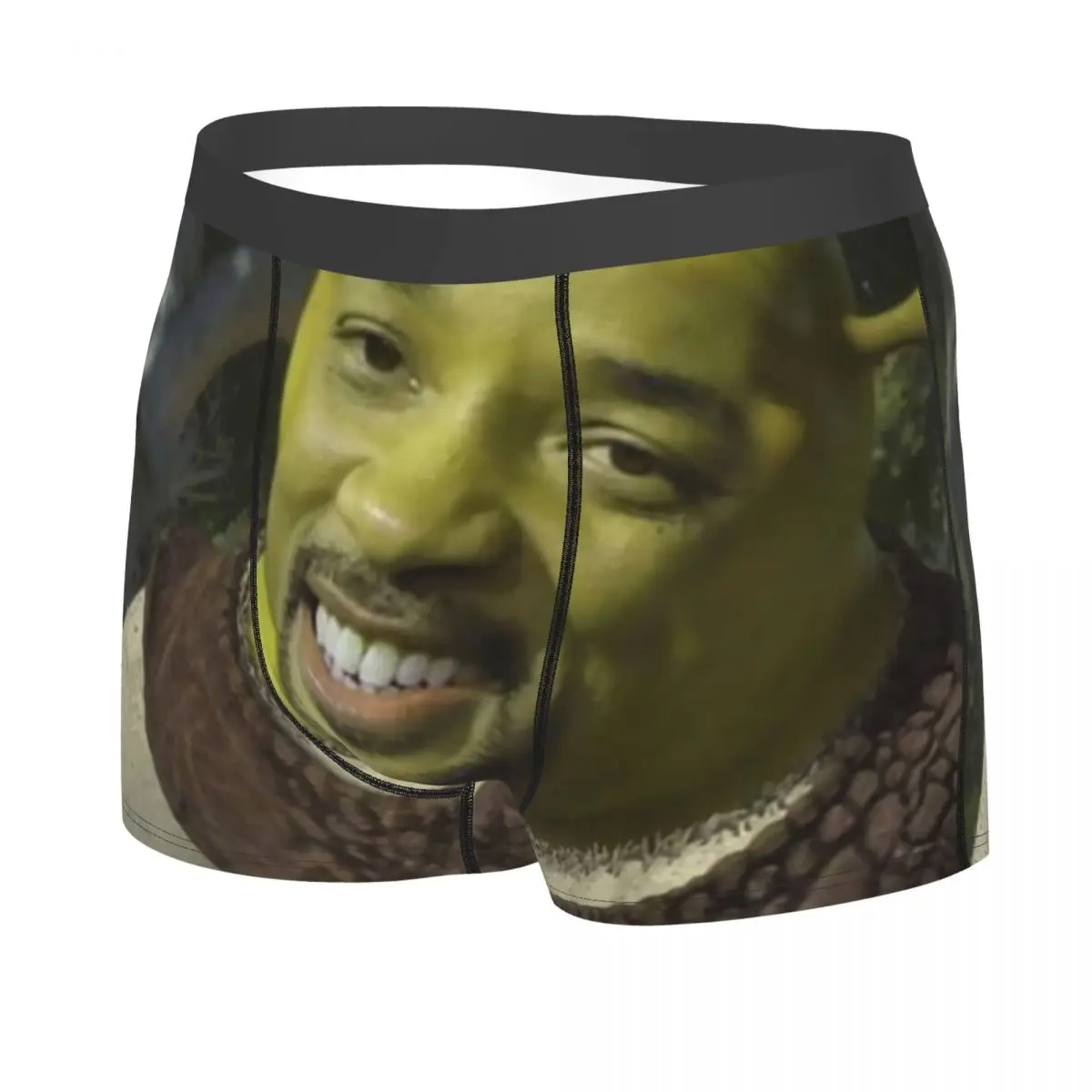 Will Smith X Shrek Boxer Shorts Men 3D Print Male Stretch Comedy Movie Underwear Panties Briefs Print Polyester Underwear Men