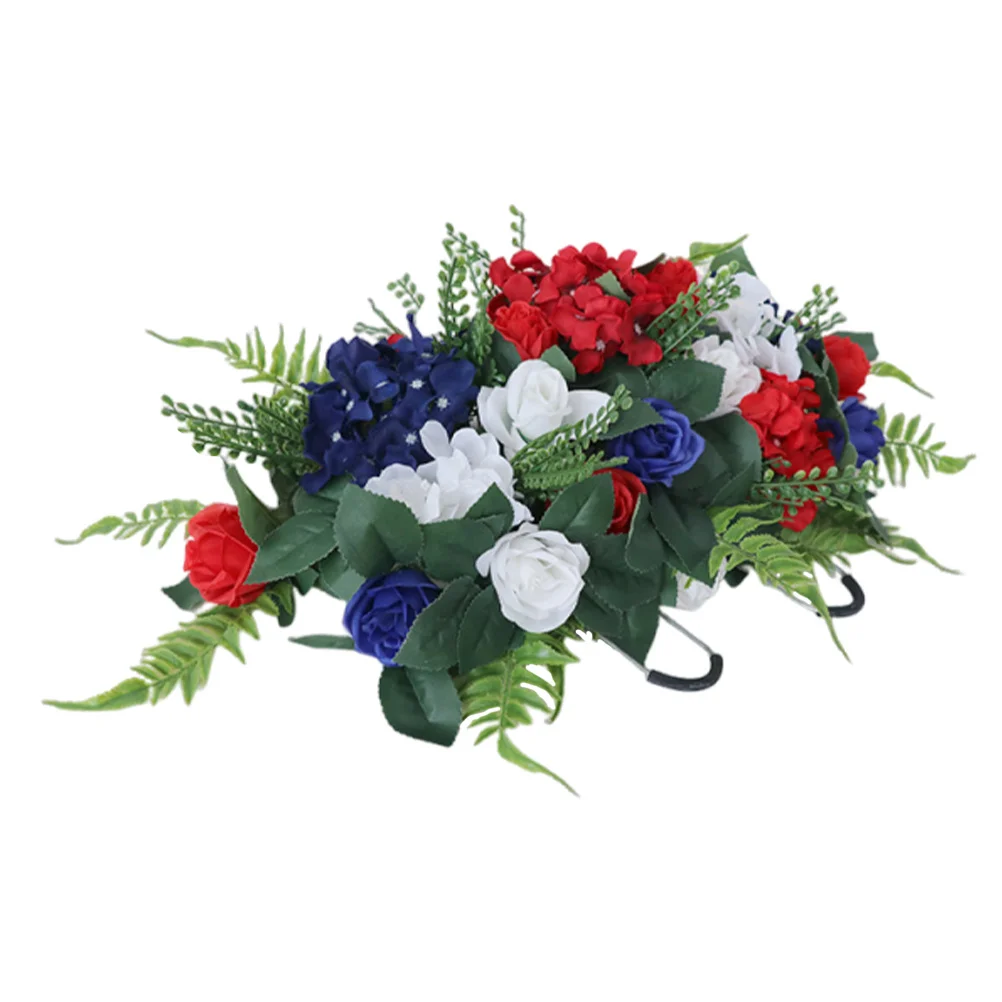 

Artificial Grave Flowers Realistic Simulation Flower Arrangement For Outdoor Cemetery Headstone Decorations Memorial Faux