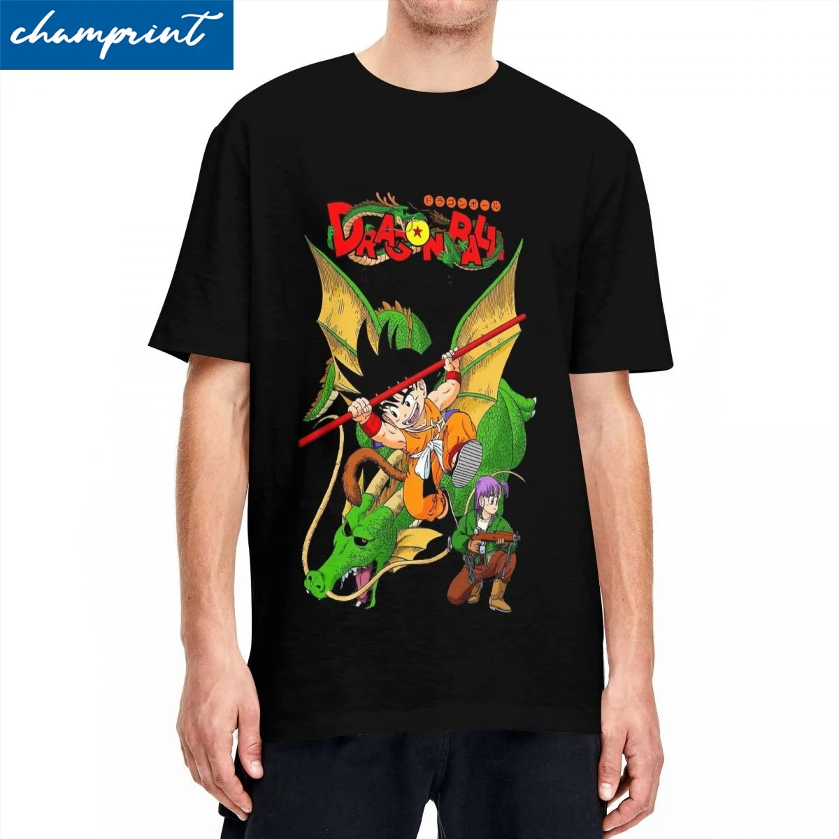 

Printed Dragon Ball Adventure Begins Tshirts Men's 100%Cotton Short Sleeve O-neck Summer Tops