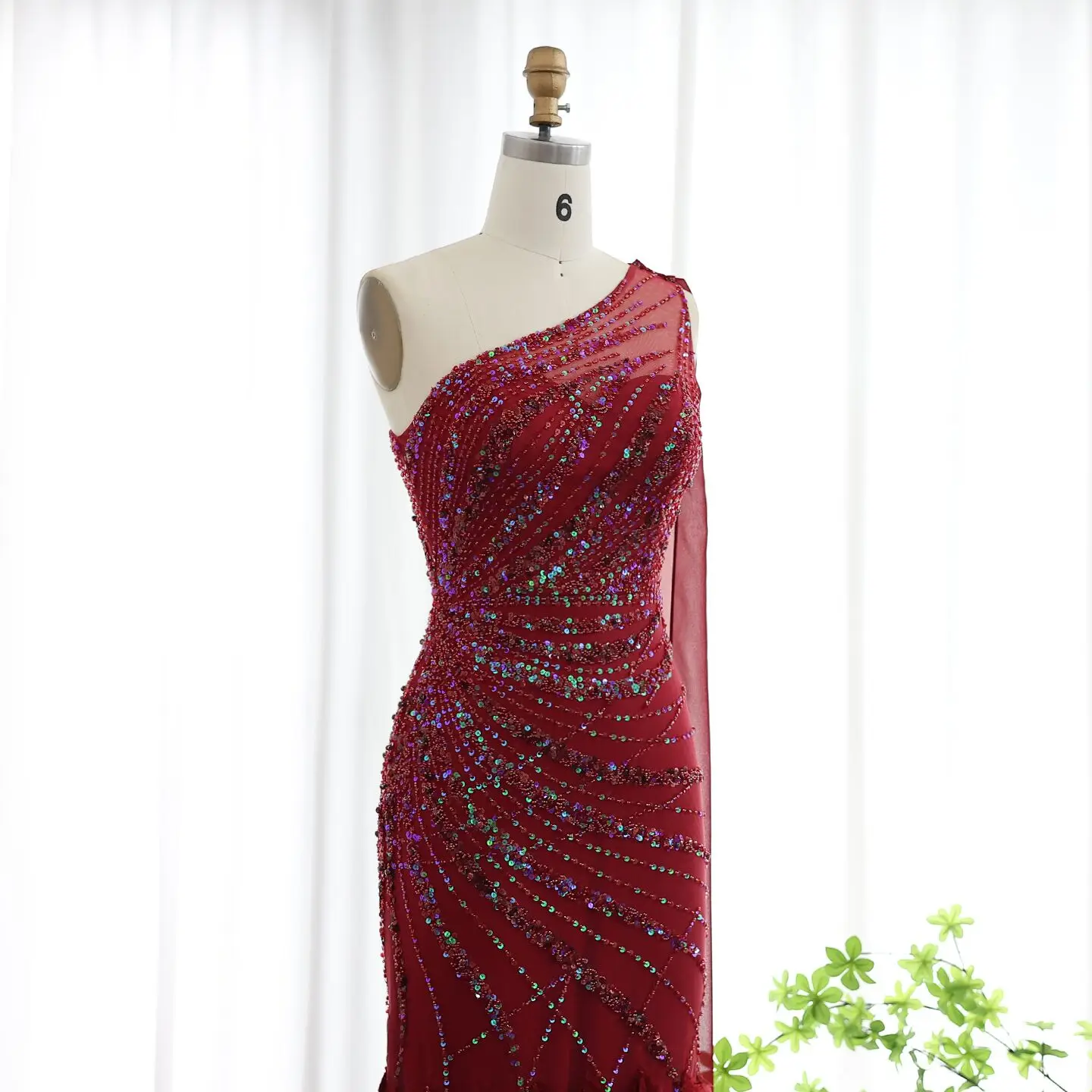 Sharon Said Luxuriöses, federbesetztes, türkisfarbenes, schulterfreies Meerjungfrauen-Abendkleid mit Cape, arabisches Ballkleid, Hochzeitskleid, SS498, maßgeschneidert – Detail 18