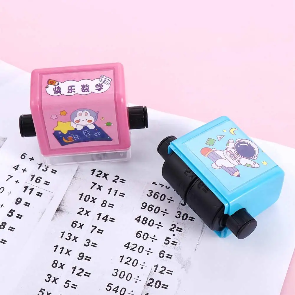 Student Stationery Teacher Supplies Division Math Practice Roller Number Rolling Stamp Math Calculate Arithmetic Stamp