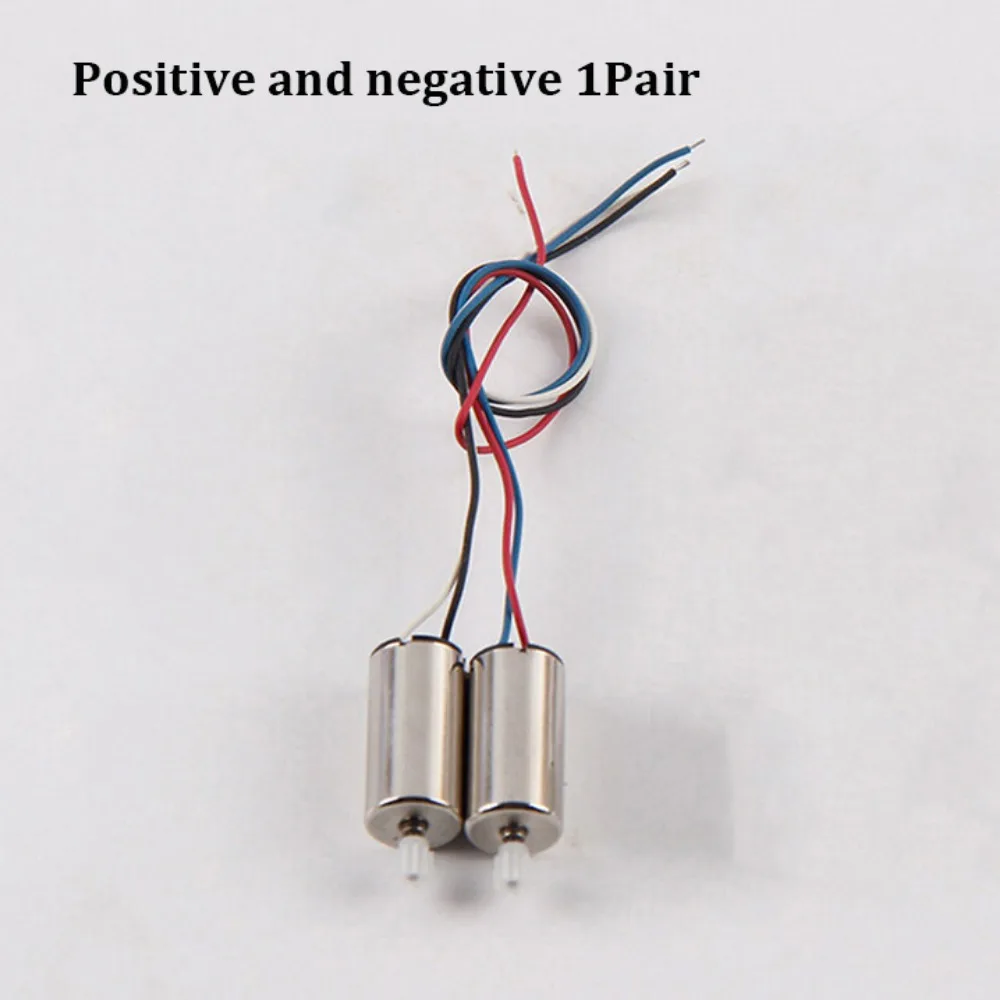 1pc or 2pcs/set Forward Backward Rc Mini Motor 816 Motor Silver RC Quadcopter Replacement Electronic Accessories