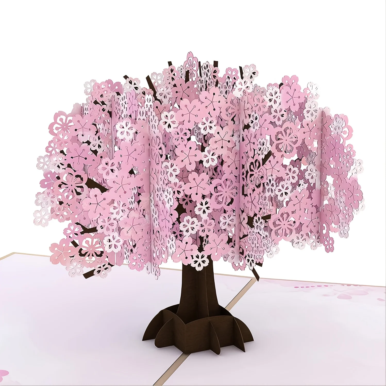 MOHAMM 1 PC Cherry Blossom Tree Greeting Card Envelop Set for Romance Wife Lovers Anniversary Mother's Valentine's Day