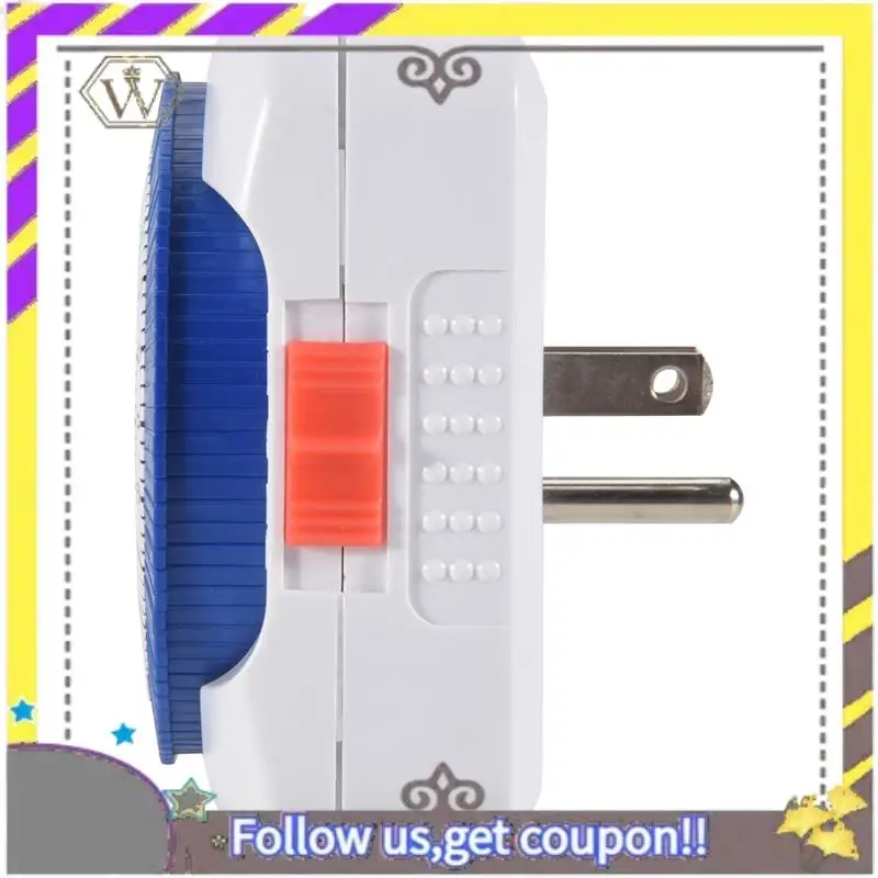 New 24 Hour Timer Socket Mechanical Program Timer Switch Socket 125V Wall Outlet Protector Energy Saveing(US Plug)