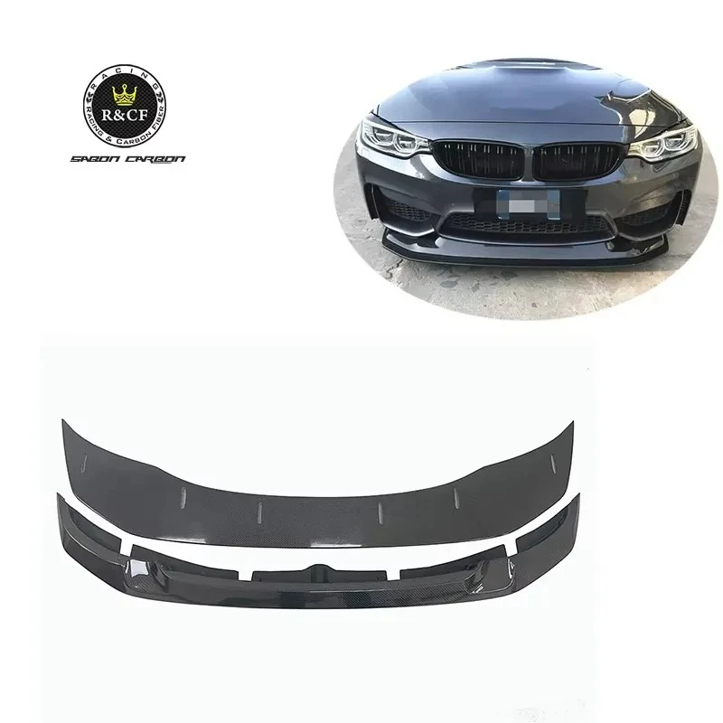 GTS Style Carbon Fiber Front Bumper Lip Splitter for F80 M3 F82 M4 2015-2019 Auto Part