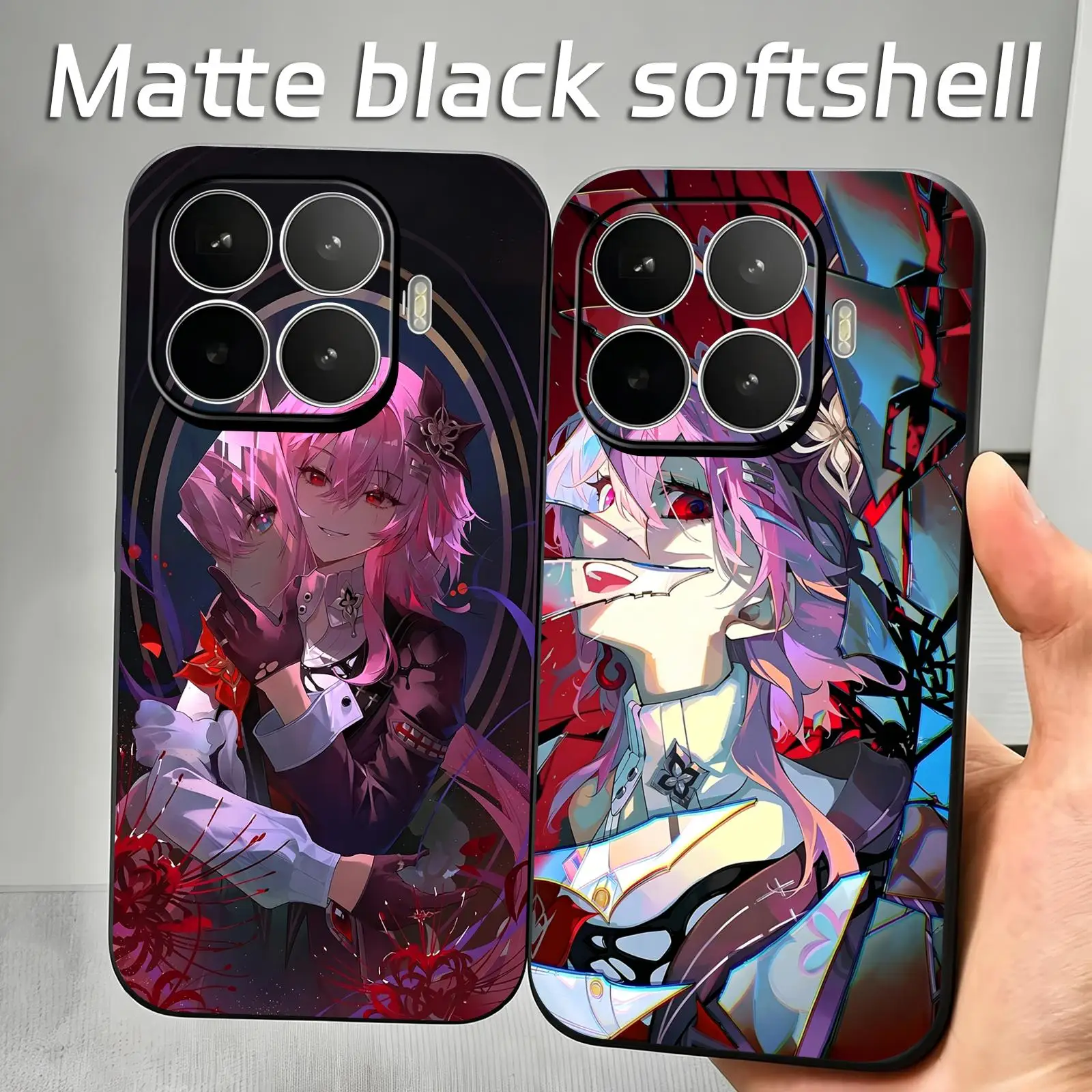 Phone Case For Xiaomi 17 15 14 13 12 11 T Ultra Pro Soft black Shockproof Cover Honkai Star Rail Cerydra