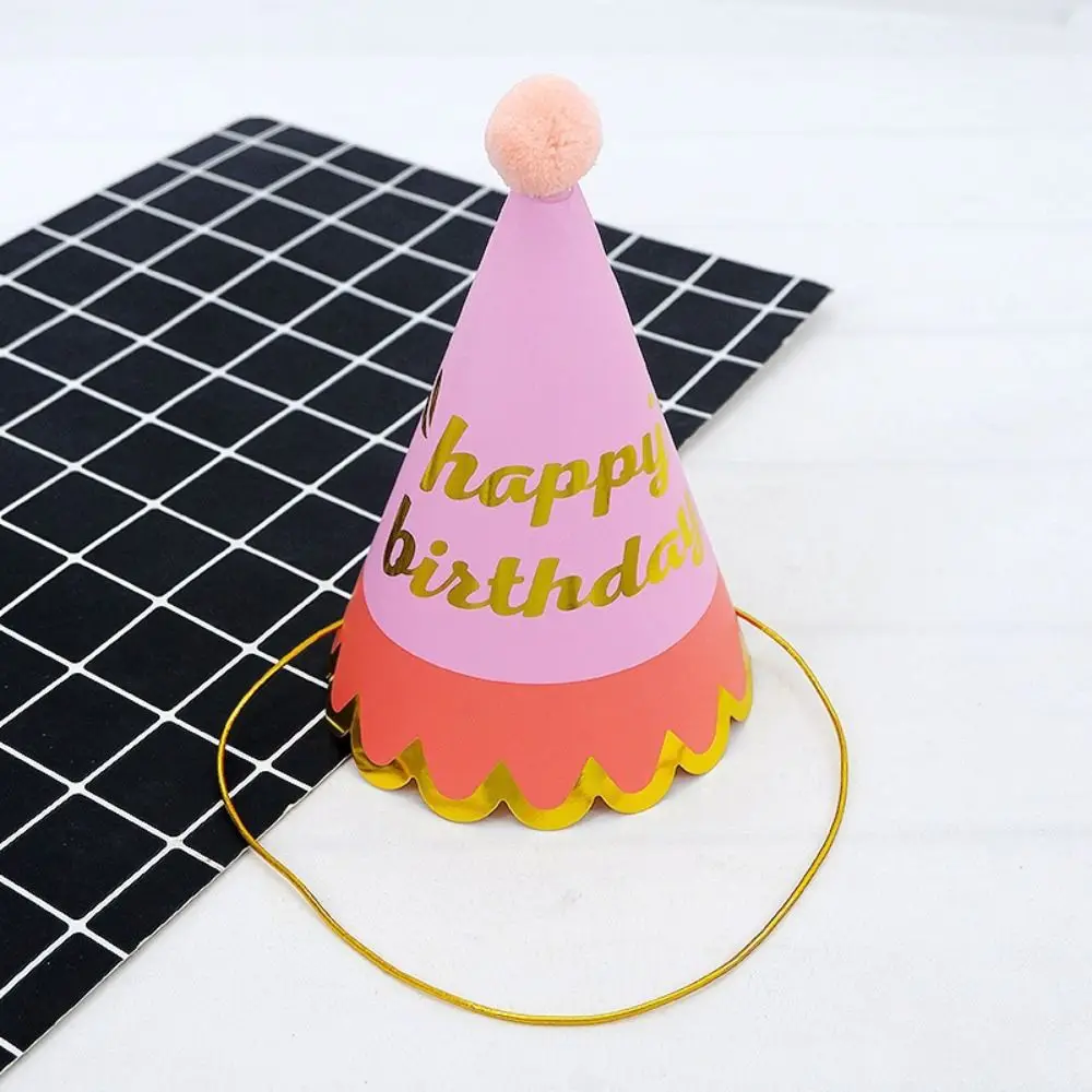 Happy Birthday Paper Birthday Crown Hat Party Home Supplies Rainbow Series Birthday Party Hats Party Decoration