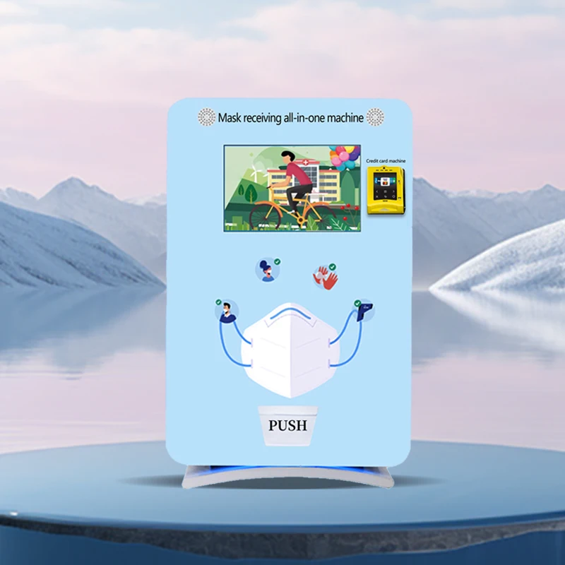 VFresh 24 Hour Community USB Advertising Screen Single Pack Function  Intelligent Mask Vending Machine