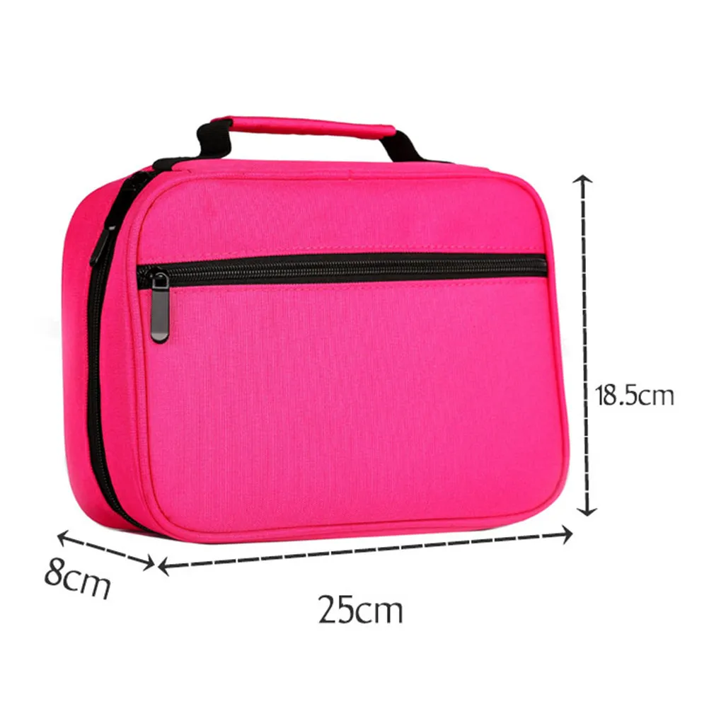 1Pcs Handle Pencil Bag Large Capacity Marker Pen Organizer Portable Stationery Pouch Drawing Colored Pencils Storage