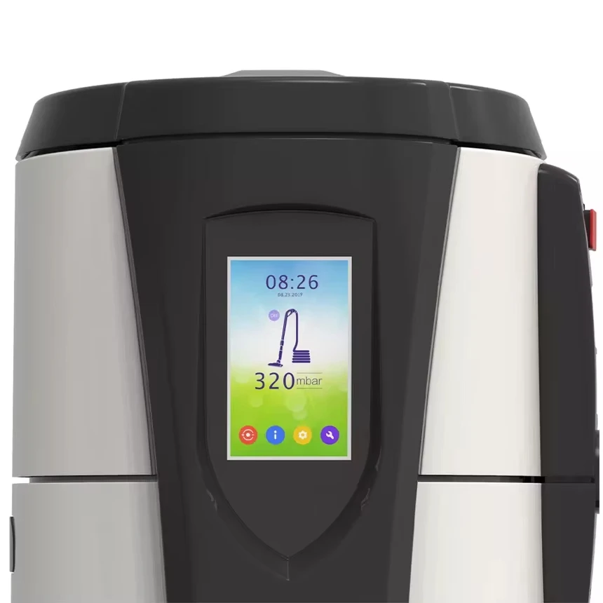 Built-in Central Vacuum Cleaner with 90 Minutes Running Time Bagless Electric Wet/Dry System for Domestic Use