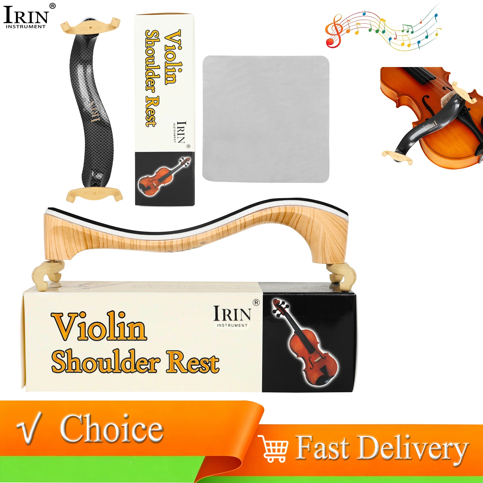 Musical Instrument Fiddle - Bantalan Bahu Biola 4/4, Penyangga Bahu