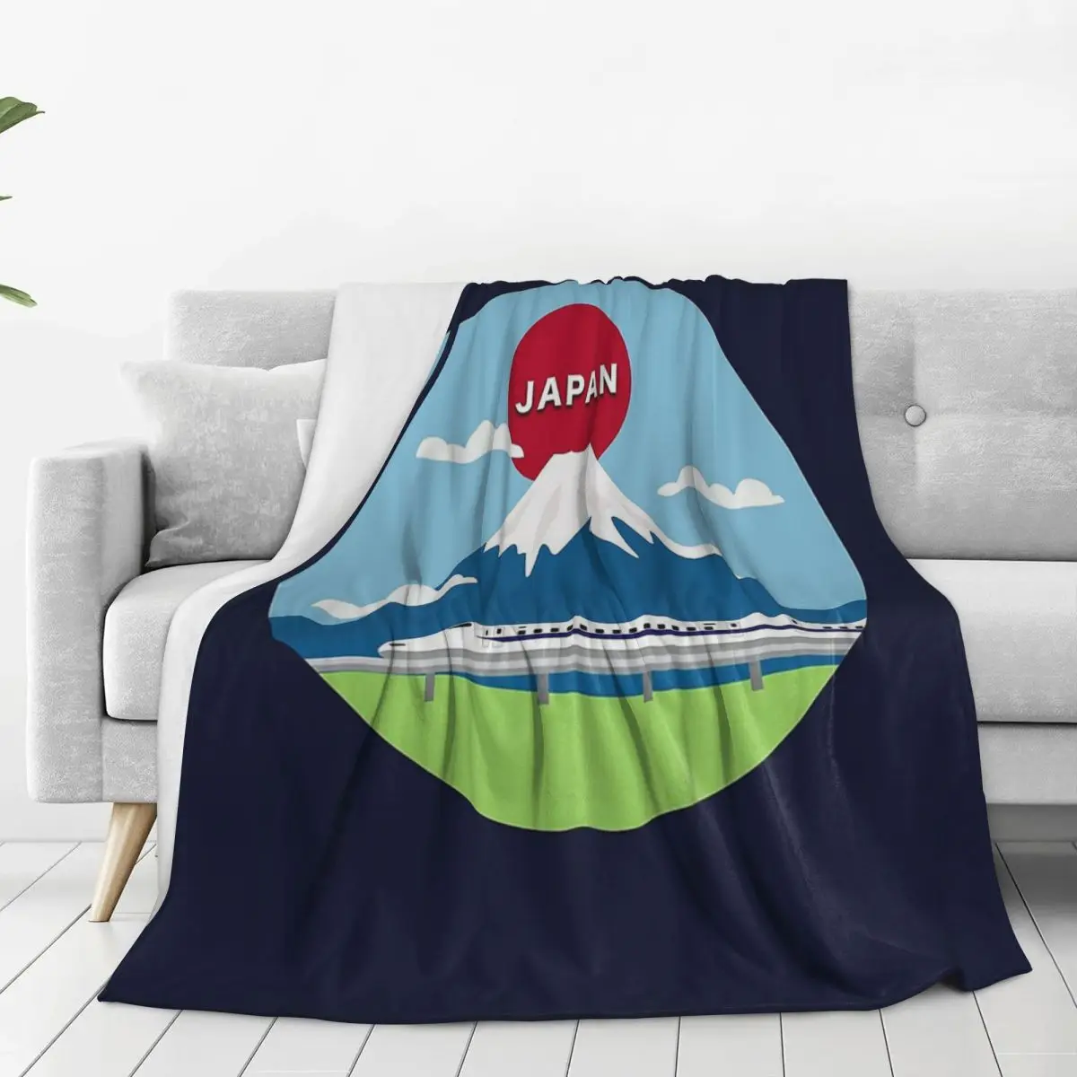 Japanese Shinkansen Bullet Trains Blanket Flannel Lightweight Sofa Throw Blankets For Home Bedroom Office Throws Bedspread Quilt