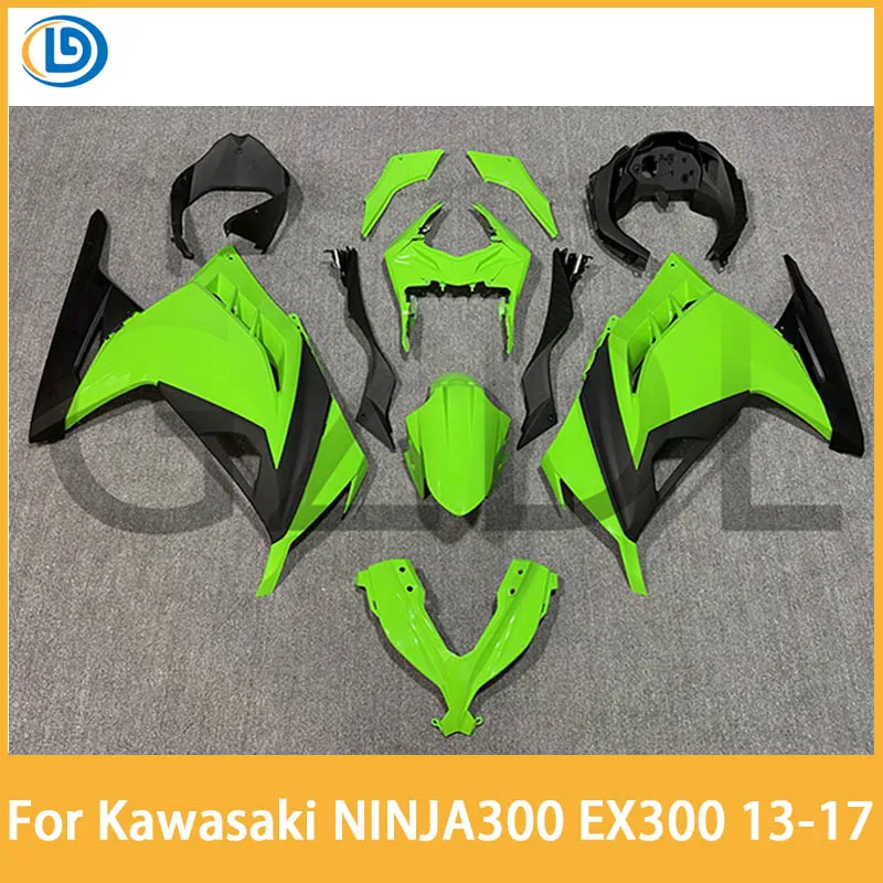 

For KAWASAKI Ninja 300 EX300 2013-2017 ABS protective cover Ninja 300 2013 2014 2015 2016 2017 Fairing Kit Green