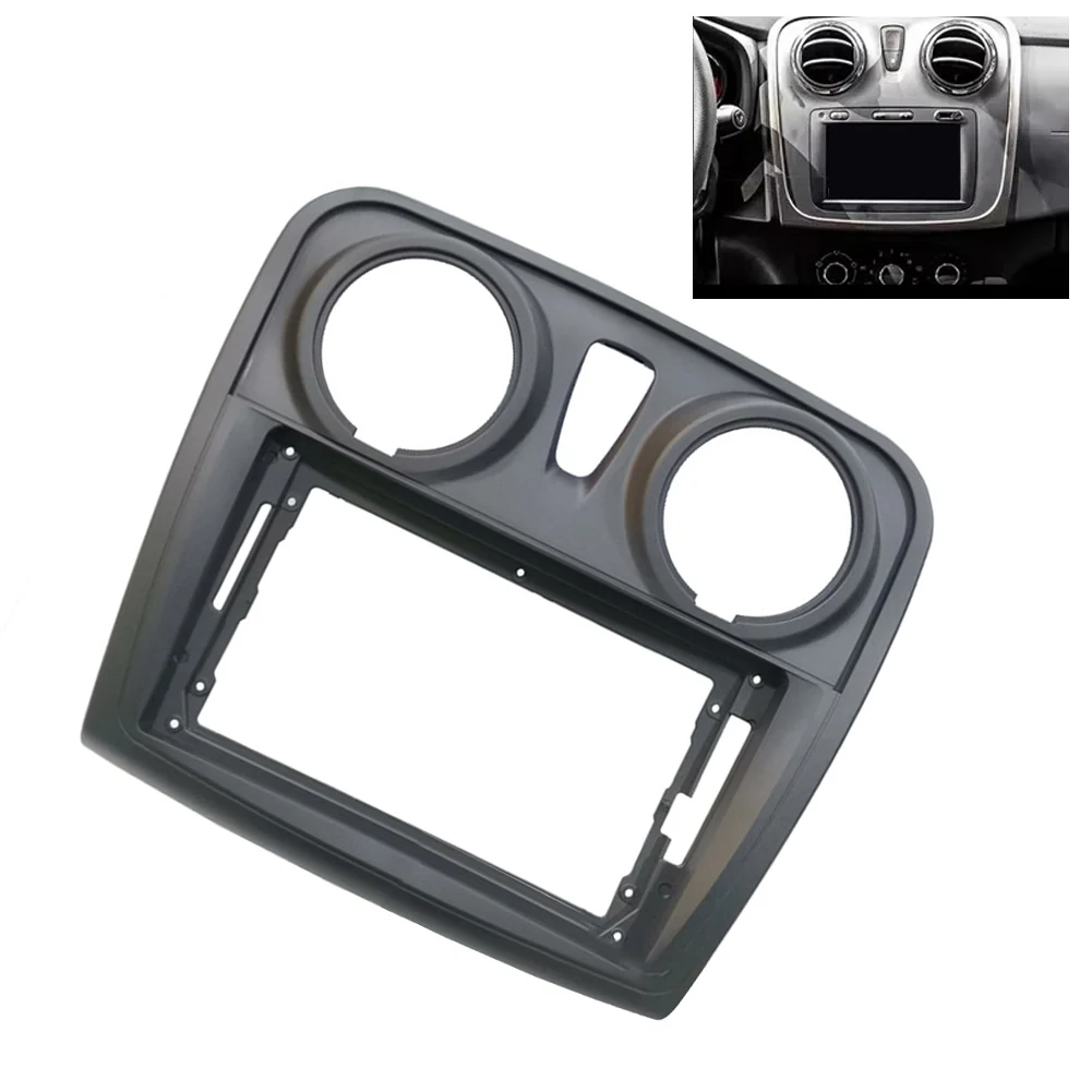 Car Radio Panel Frame 9 inch for Renault Sandero For Symbol For Logan Compatible with 2014 and Later Left Hand Drive Cars