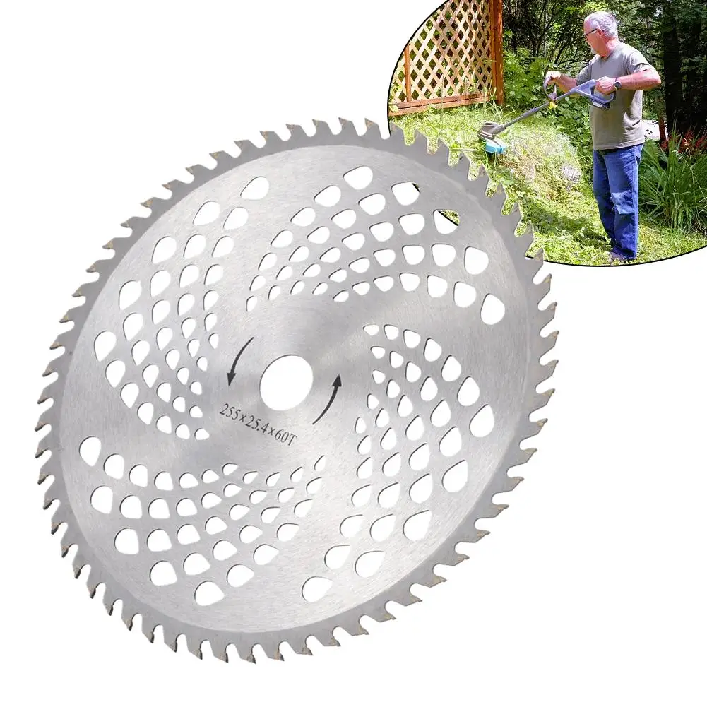 شفرة قاطعة فرشاة من سبائك الصلب 60T/40T شفرة منشار دائري لجزازات العشب وأدوات تشذيب الأعشاب وأدوات كهربائية خارجية (طراز 2025)