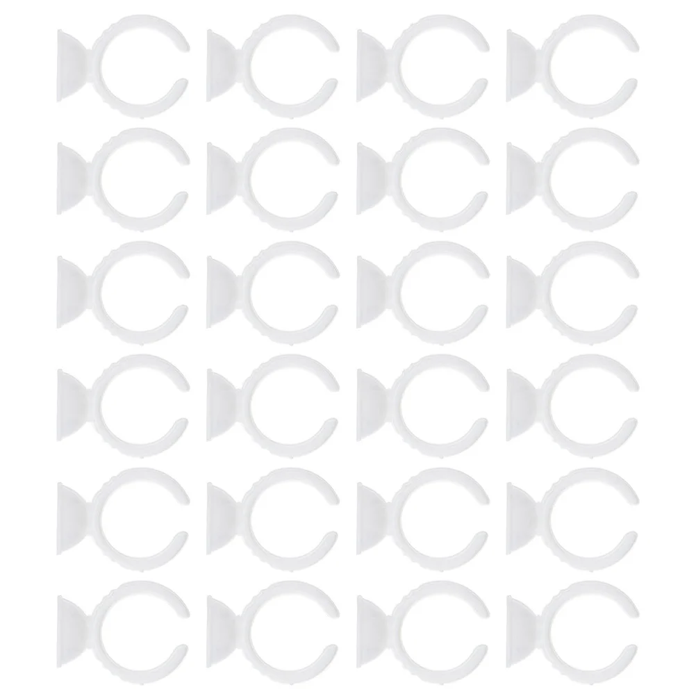 

200Pcs Plastic Ring Cups for Eyelash Extension Glue Rings Holders Fast Application Prevent Drying Multi-Purpose Jewelry and Lash