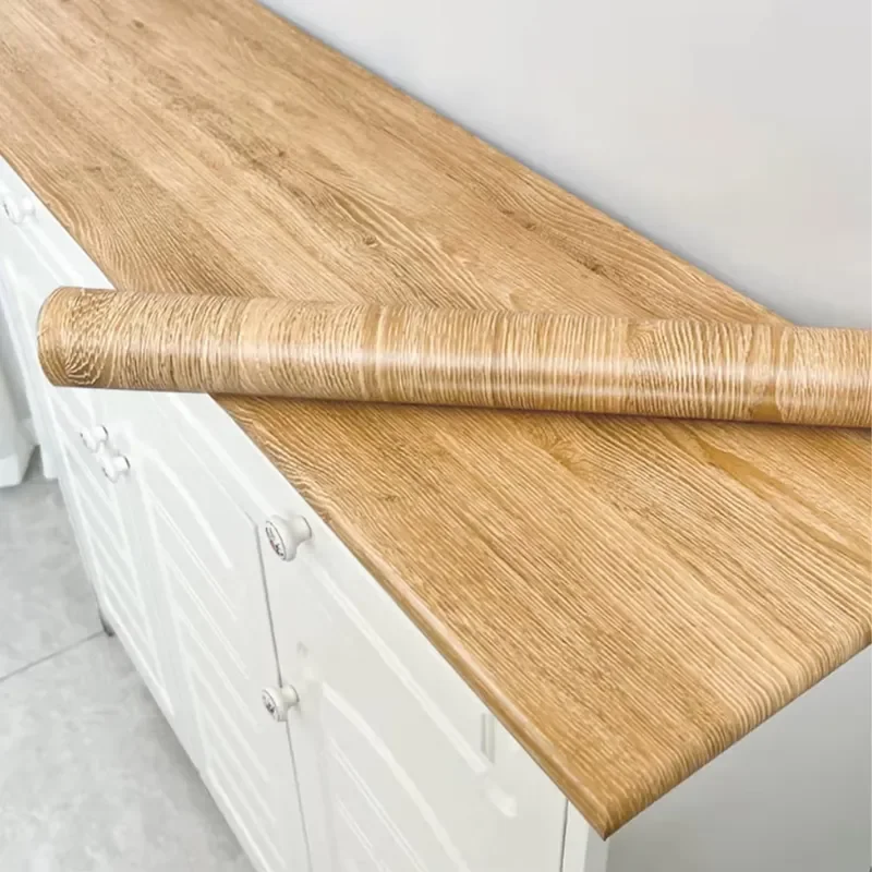 Wood Grain Peel and Stick Wallpaper Self Adhesive Rustic Removable Contact Paper Plank for Countertop Cabinets Vinyl Film