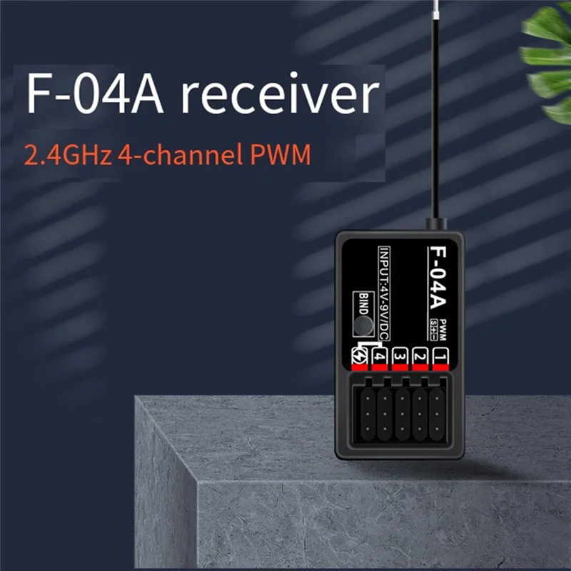 ABJF-многоканальный приемник 2,4G F-04A для радиоуправляемых автомобилей, самолетов, танков, лодок, моделей самолетов