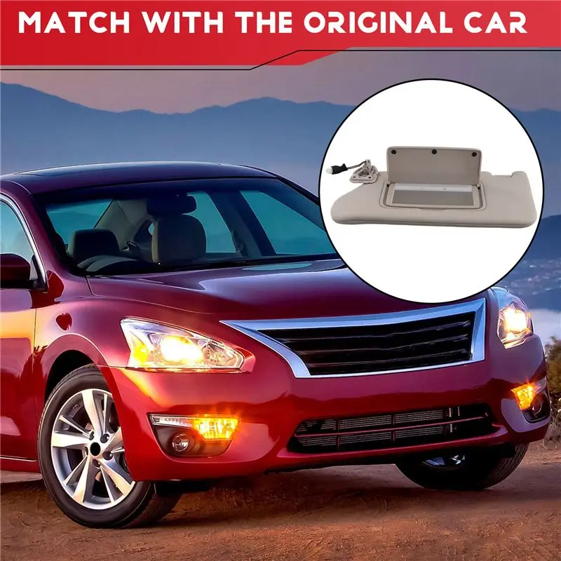 A95E-Beige Sun Visor For Nissan Altima 2013-2018 With Vanity Mirror