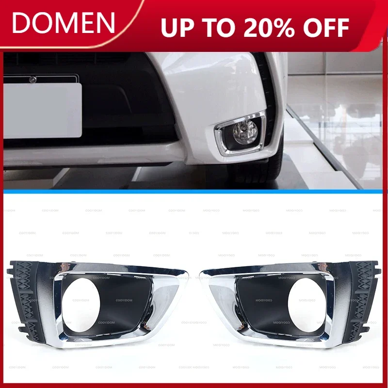 

For Subaru Forester sport Turbo 2014 2015 2016 2017 2018 2019 Car Front Fog Light bezel Frame Fog Lamp decoration Trim Cover