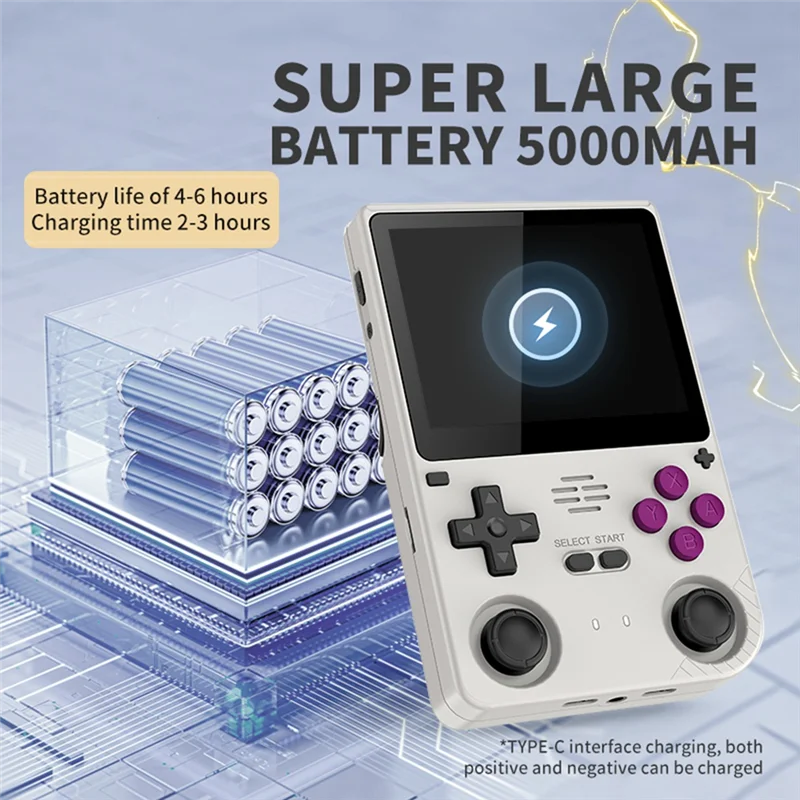 V20 Retro Video Handheld Game Console 64GB 3.5Inch IPS HD Screen A133P Open Source Linux For GBA NDS SFC Simulators C