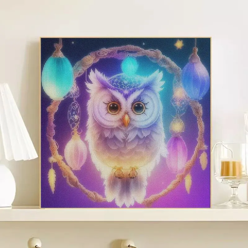 

CHENISTORY Diamond Painting Cross Stitch Diamond Mosaic Embroidery Owl Animal Creative Hobbies Decorative Paintings