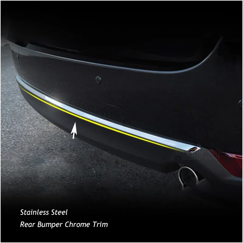 For Mazda CX-5 CX5 2017 2018 2019 2020 2021 KF Car Rear Door Button Trim Tail Bumper Strip Stickers External Garnish  Styling