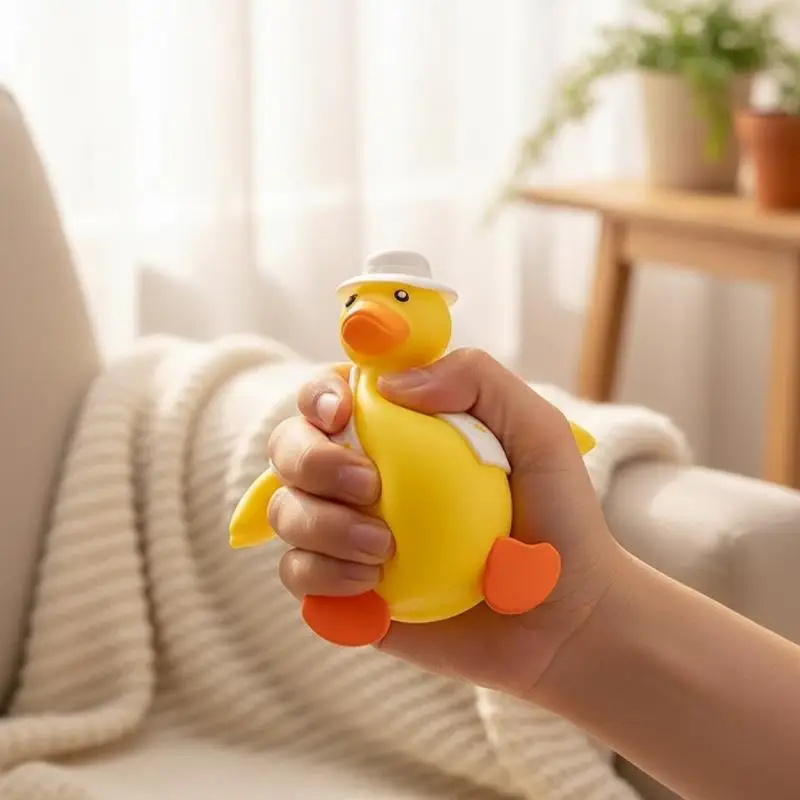 Cute Duck Fidget Toys With Squeeze Stretch Function And Stress Relief Perfect For Home Office Desk Decor Kids Adults Play