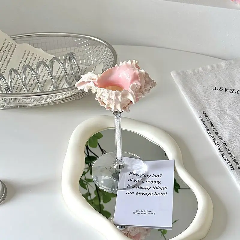 مزامير الشمبانيا ذات الصدف الطبيعي لعام 2025 - كؤوس نبيذ مصنوعة يدويًا على شكل قوقعة محارة، هدية زفاف فاخرة على الشاطئ وديكور منزلي ساحلي #5